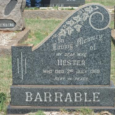 BARRABLE Hester -1968