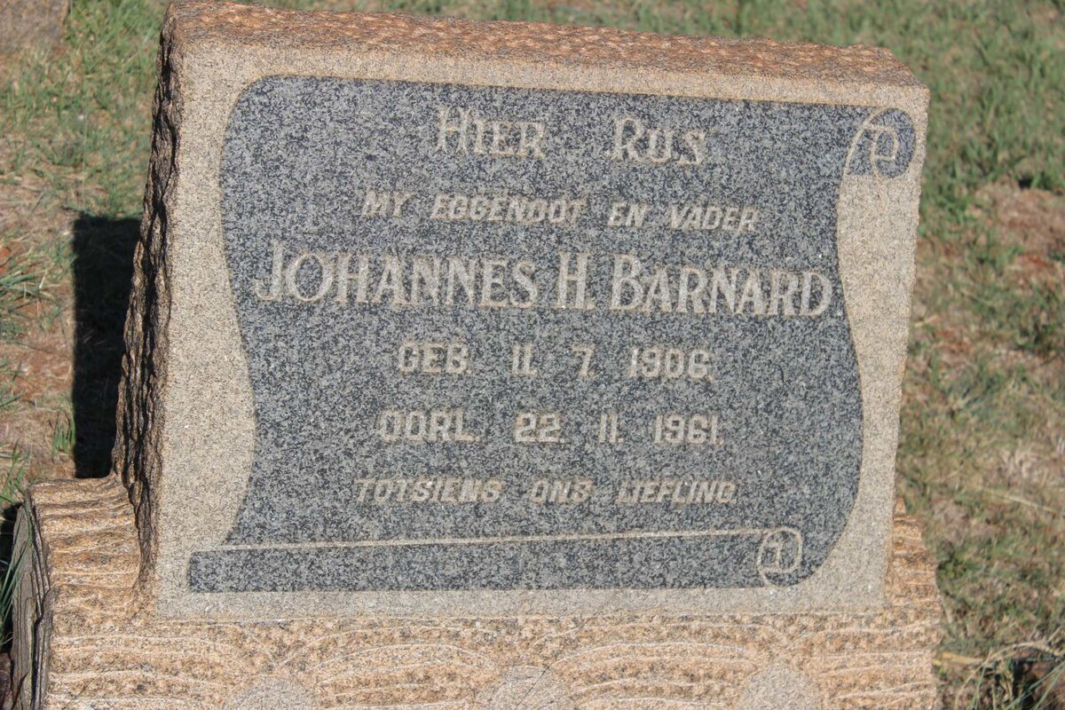 BARNARD Johannes H. 1906-1961