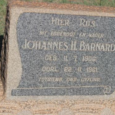 BARNARD Johannes H. 1906-1961
