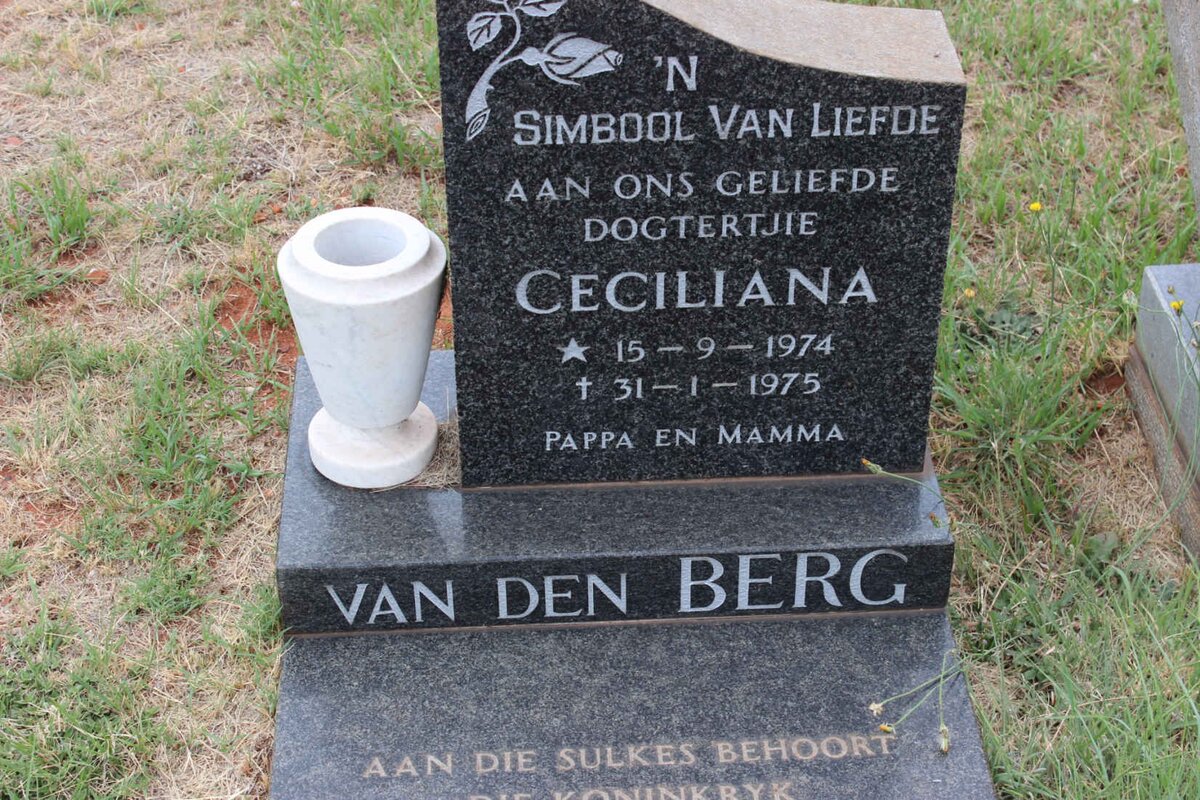 BERG Ceciliana, van den 1974-1975