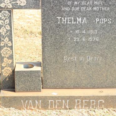 BERG Thelma, van den 1913-1976