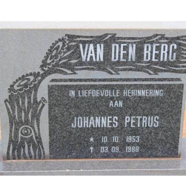 BERG Johannes Petrus, van den 1953-1988