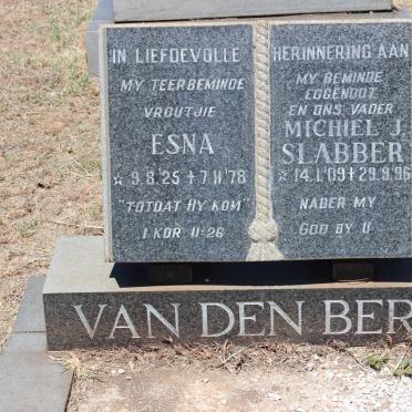 BERG Michiel J. Slabber, van den 1909-1996 &amp; Esna 1925-1978