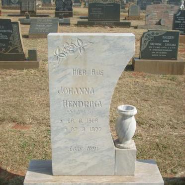 BERG Johanna Hendrika, van den 1908-1977