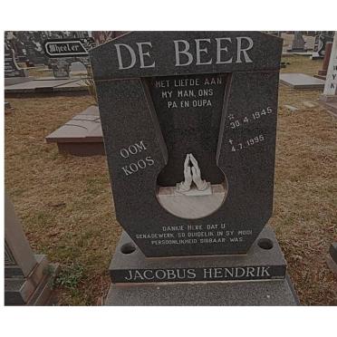 BEER Jacobus Hendrik, de 1945-1995