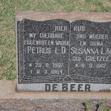 BEER Petrus L.D., de 1907-1964 &amp; Susanna L.M. COETZEE 1912-