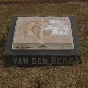 BERG Mathys van As, van den 1909-1970