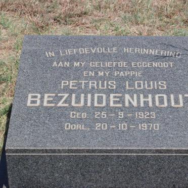BEZUIDENHOUT Petrus Louis 1923-1970