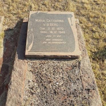 BERG Maria Catharina, v.d. 1870-1948