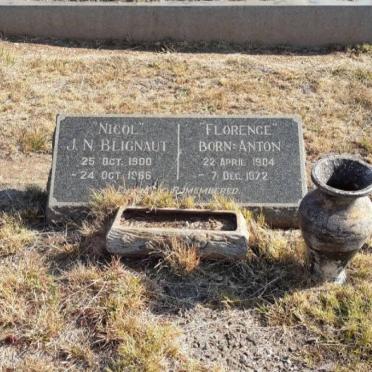 BLIGNAUT J.N. 1900-1966 &amp; Florence ANTON 1904-1972