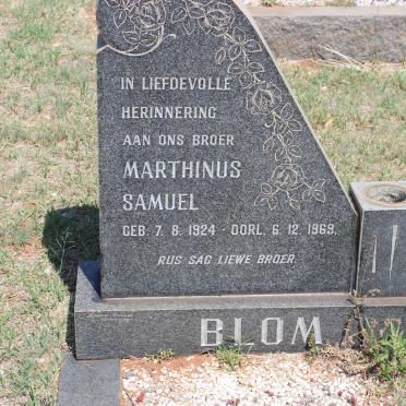 BLOM Marthinus Samuel 1924-1969