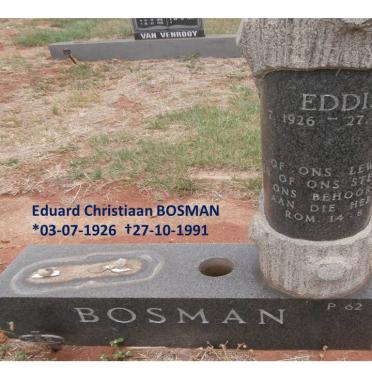 BOSMAN Eduard Christiaan 1926-1991