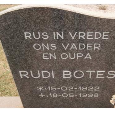 BOTES Rudi 1922-1998