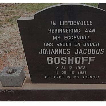 BOSHOFF Johannes Jacobus 1952-1991