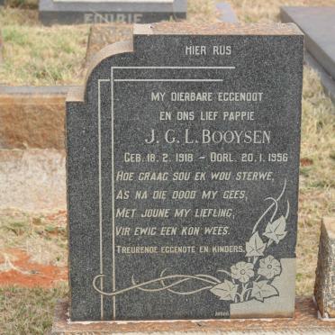 BOOYSEN J.G.L. 1918-1956