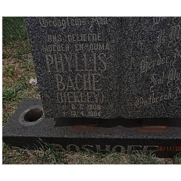 BOSHOFF Phyllis Bache nee HEELEY 1908-1984
