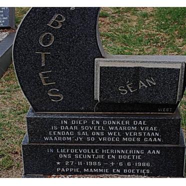 BOTES Séan 1985-1986