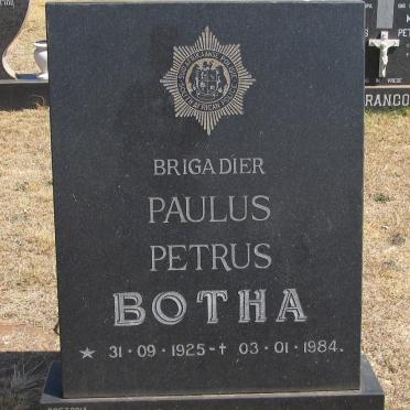 BOTHA Paulus Petrus 1925-1984