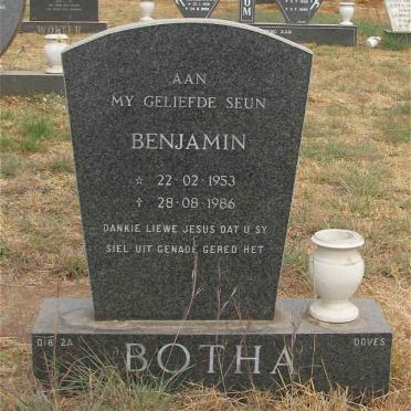 BOTHA Benjamin 1953-1986