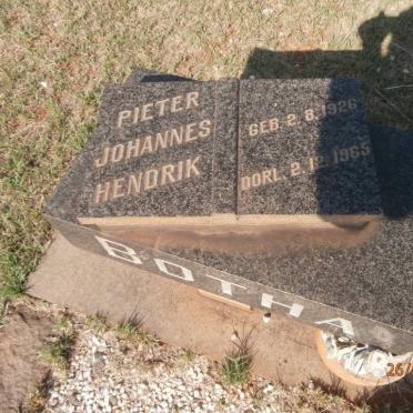 BOTHA Petrus Jacobus Hendrik 1918-1986 &amp; Naomi Elize 1918-1986