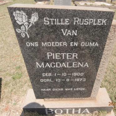 BOTHA Pieter Magdalena 1900-1973