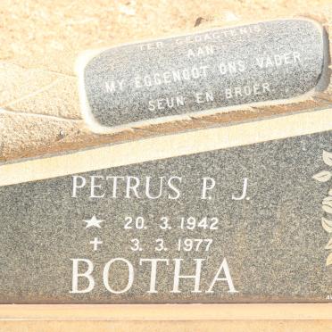 BOTHA Petrus P.J. 1942-1977