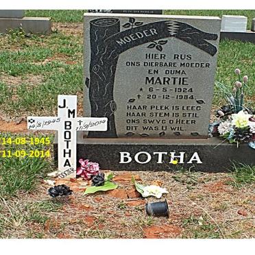 BOTHA Martie 1924-1984 :: BOTHA J.M. 1945-2014