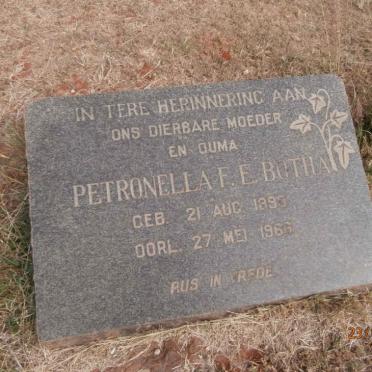 BOTHA Petronella F.E. 189?-1966