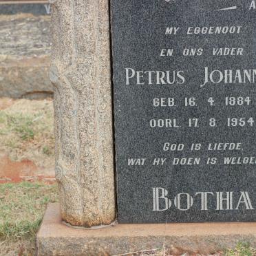 BOTHA Petrus Jacobus 1916-1974 &amp; Maria Johanna 1915-1995