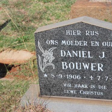 BOUWER Daniel J. 1906 -1989