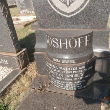 BOSHOFF Christian Andries 1907-1965