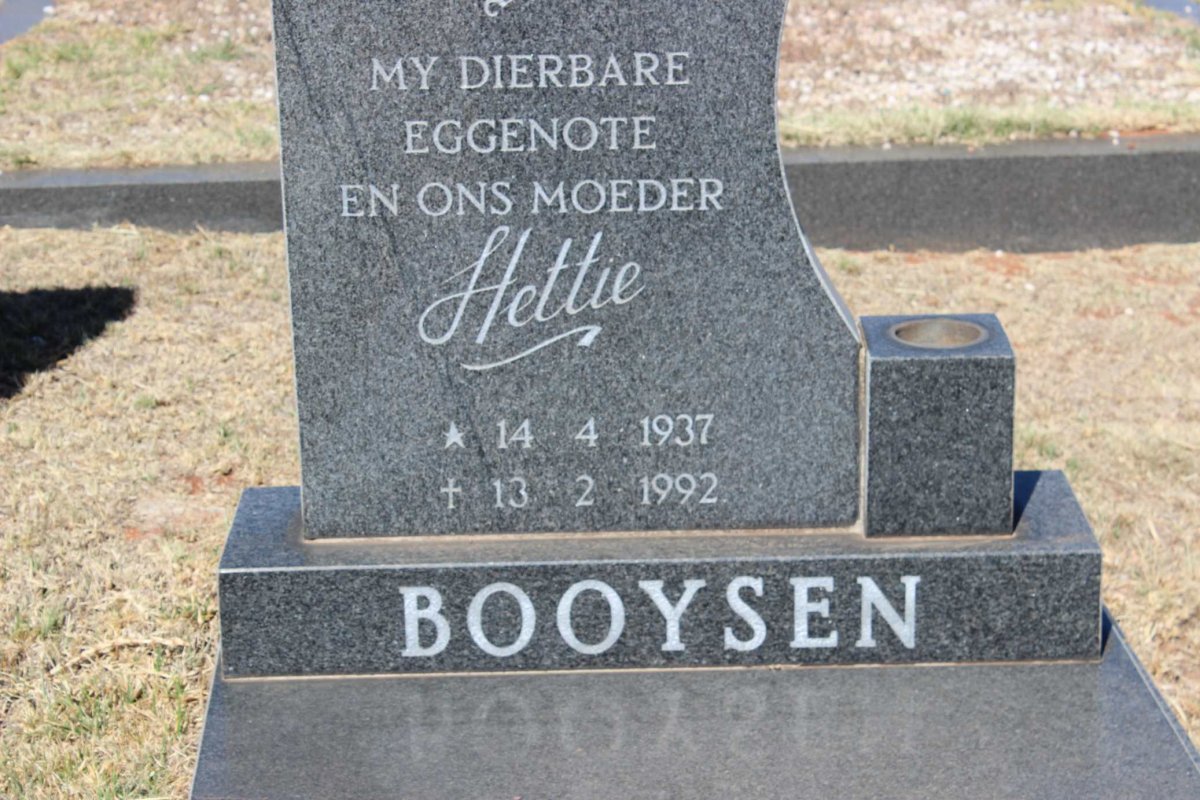 BOOYSEN Hettie 1937-1992