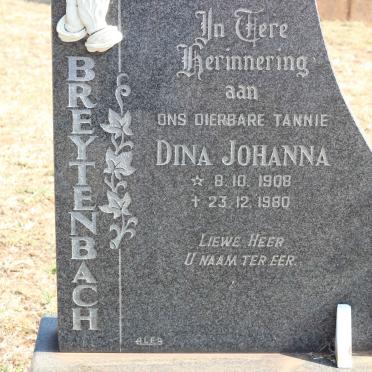 BREYTENBACH Dina Johanna 1908-1980