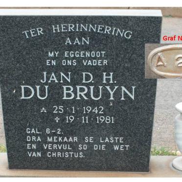 BRUYN Jan D.H., du 1942-1981