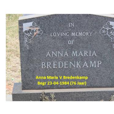 BREDENKAMP Anna Maria -1984