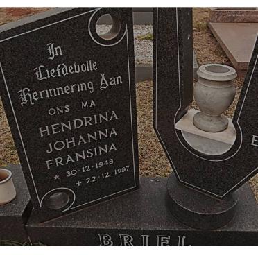 BRIEL Hendrina Johanna Fransina 1948-1997