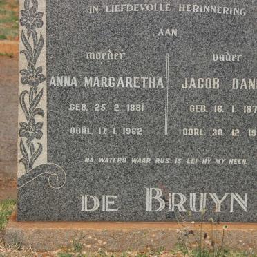 BRUYN Jacob Daniel, de 1872-1964 &amp; Anna Margaretha 1881-1962