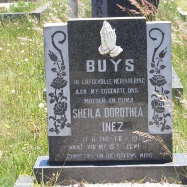 BUYS Sheila Dorothea Inez nee RAATH 1918-1979