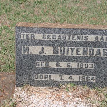 BUITENDAG M.J. 1903-1964