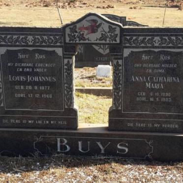 BUYS Louis Johannes 1877-1966 &amp; Anna Catharina Maria 1898-1983