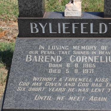 BYLIEFELDT Barend Cornelius 1965-1971