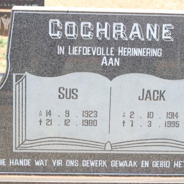 COCHRANE Jack 1914-1995 &amp; Sus 1923-1980
