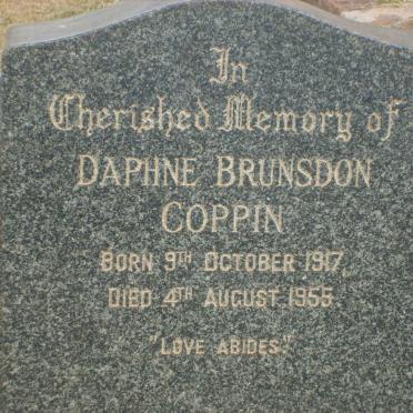 COPPIN Daphne Brunsdon 1917-1955