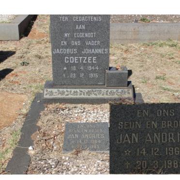 COETZEE Jacobus Johannes 1944-1975 :: COETZEE Jan Andries 1964-1985
