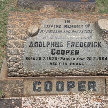 COOPER Adolphus Frederick 1925-1964