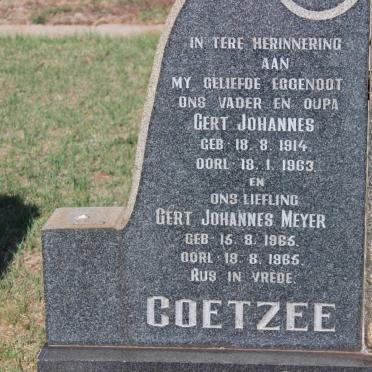 COETZEE Gert Johannes 1914-1963 :: COETZEE Gert Johannes Meyer 1965-1965