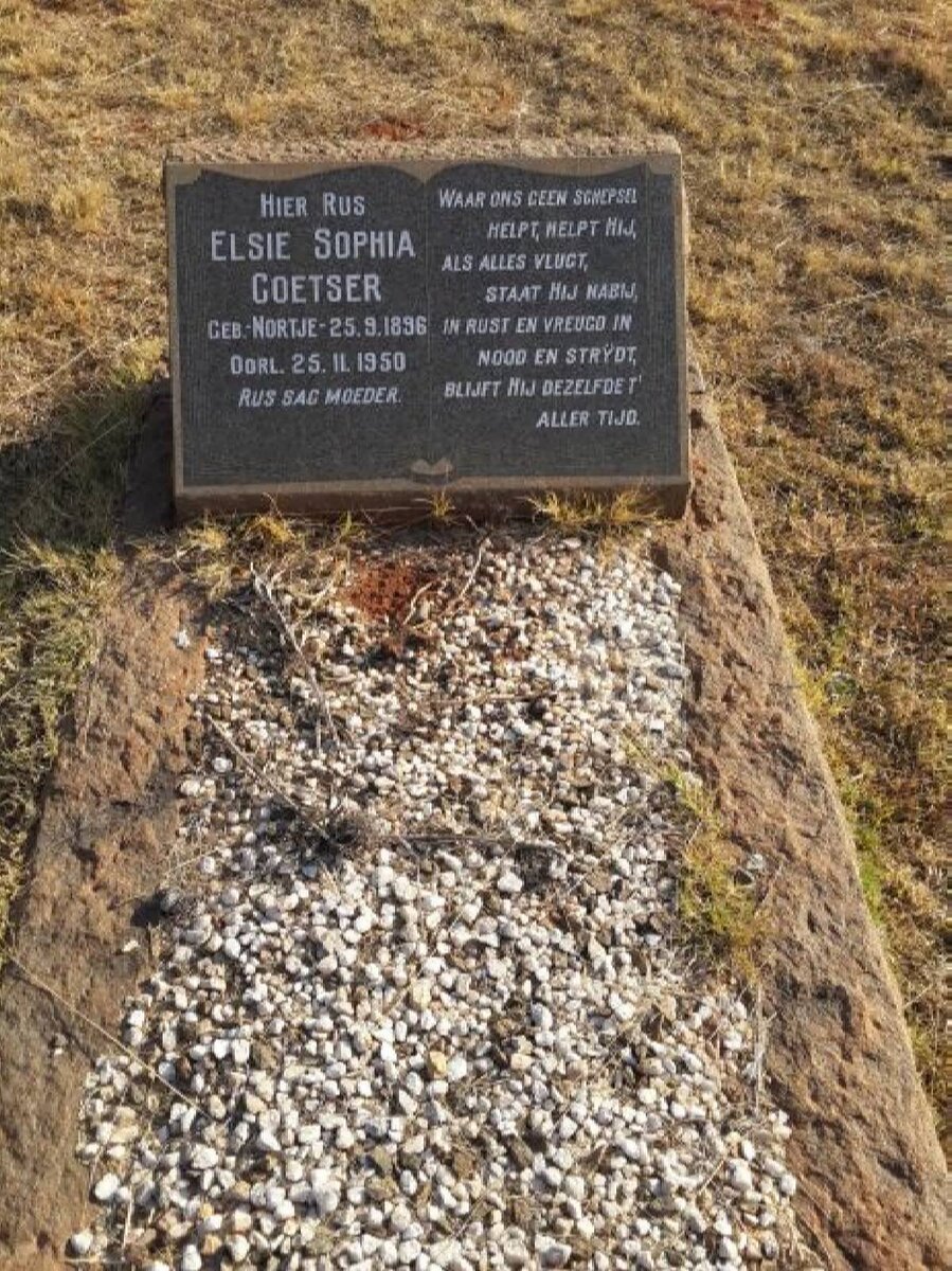 COETSER Elsie Sophia nee NORTJE 1896-1950
