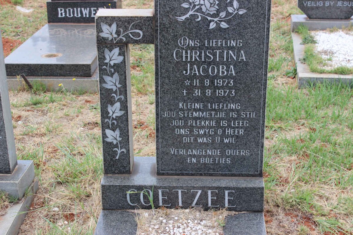 COETZEE Christina Jacoba 1973-1973