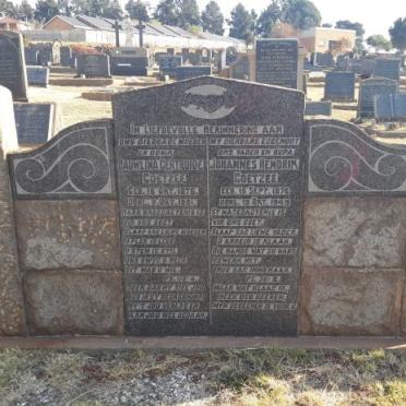 COETZEE Johannes Hendrik 1875-1945 &amp; Dauwlina Gertruide 1876-1951