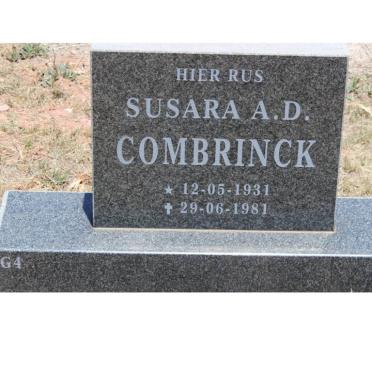 COMBRINCK Susara A.D. 1931-1981